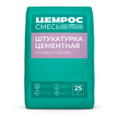 Штукатурка цементная универсальная ЦЕМРОС, 25 кг