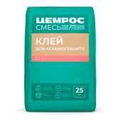 Клей для керамогранита С2Е ЦЕМРОС, 25 кг